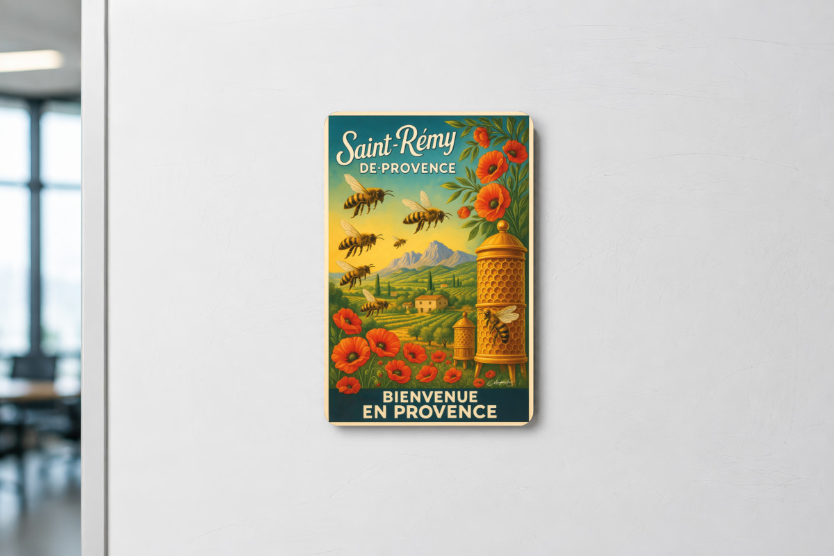 Mockup magnet 09 — Magnet Les Trésors du Rucher Provençal