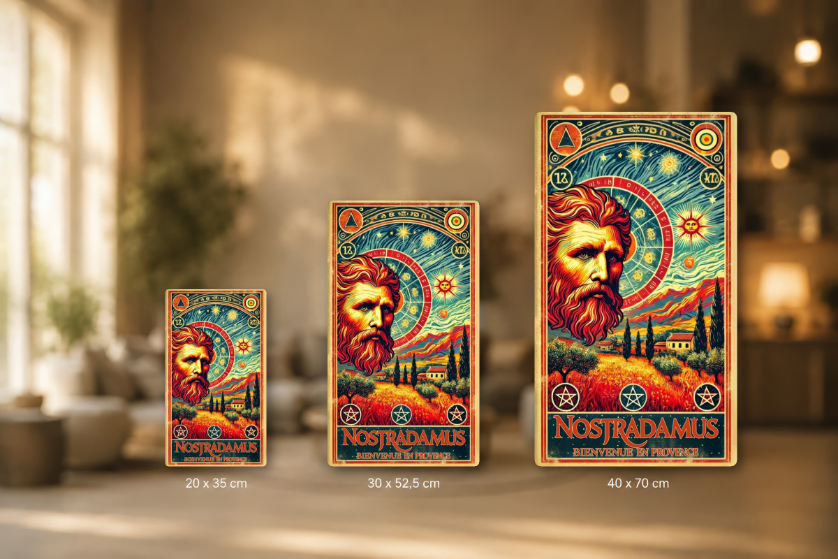 Plaques - décors mêlés #1, Affiche vintage Provence - Le Prophète des Étoiles