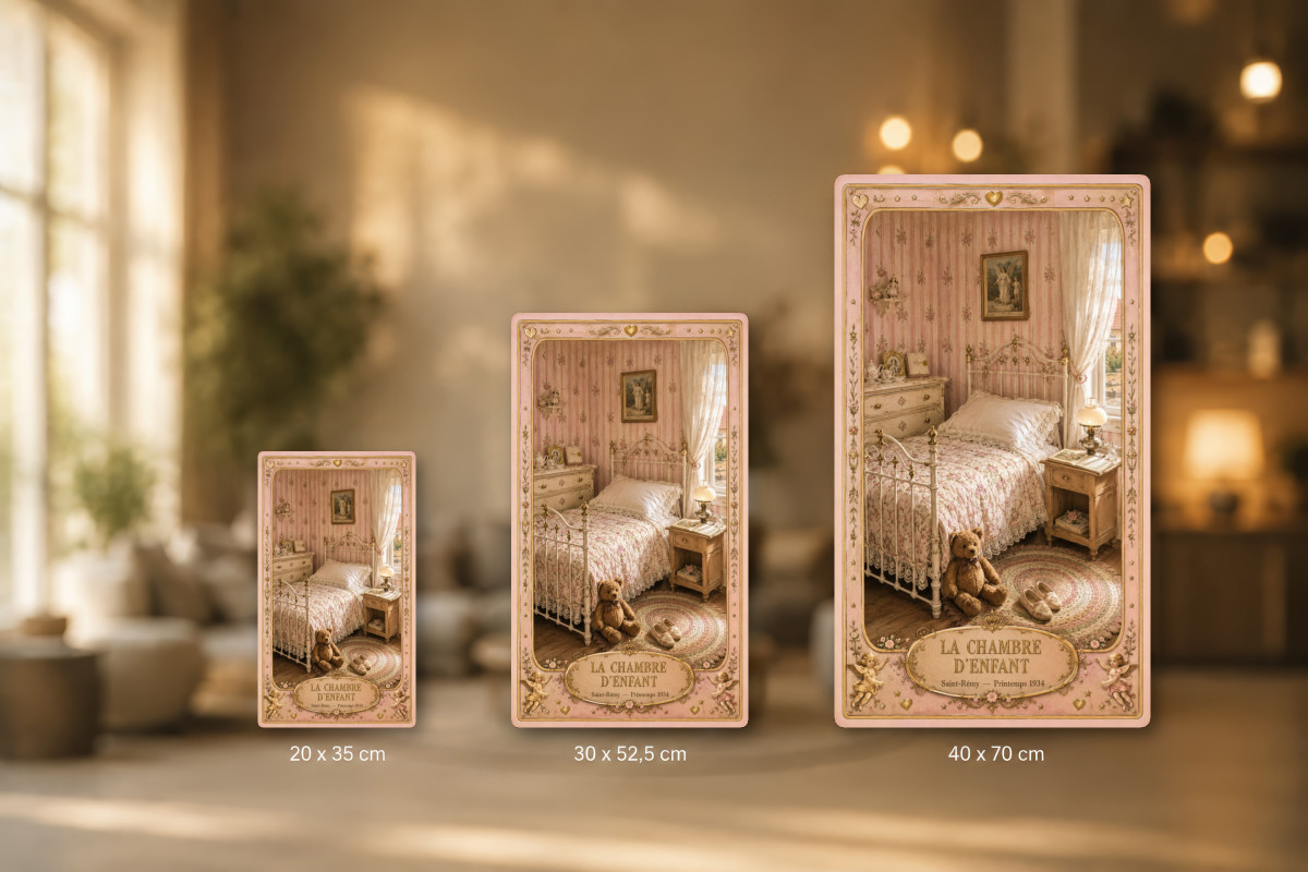 Plaques - décors mêlés #2, Affiche vintage enfance - La Chambre d’Enfant