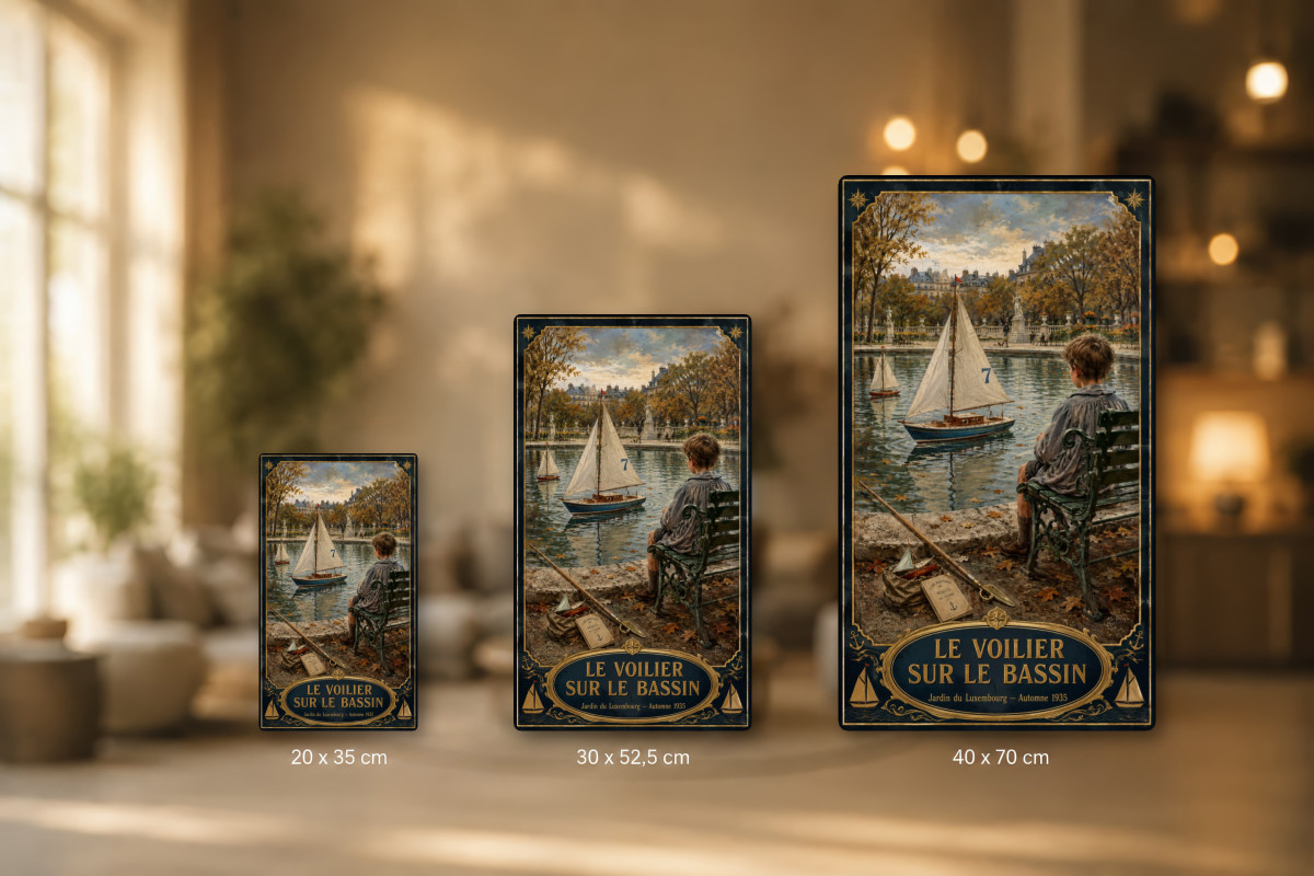 Plaques - décors mêlés #2, Affiche vintage enfance - La Fête Foraine du 14 Juillet