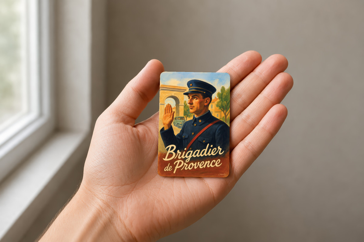 Mockup magnet 11 — Magnet Brigadier de Provence