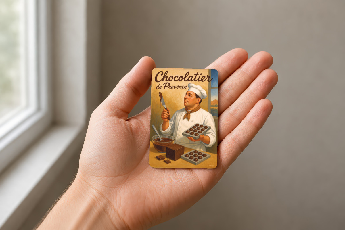 Mockup magnet 11 — Magnet Chocolatier de Provence