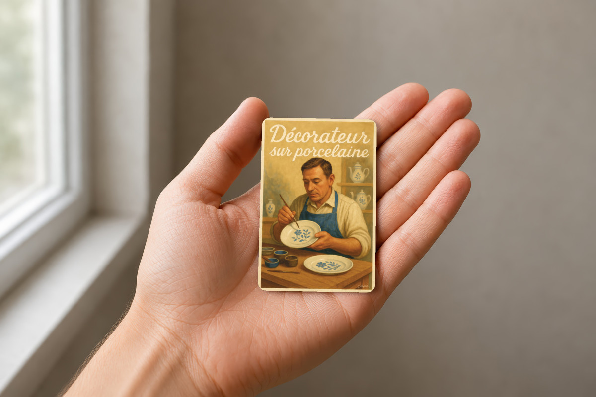Mockup magnet 11 — Magnet Décorateur sur porcelaine