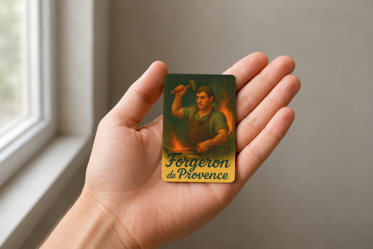 Mockup magnet 11 — Magnet Forgeron de Provence