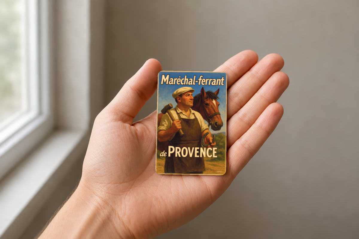Mockup magnet 11 — Magnet Maréchal-ferrant de Provence