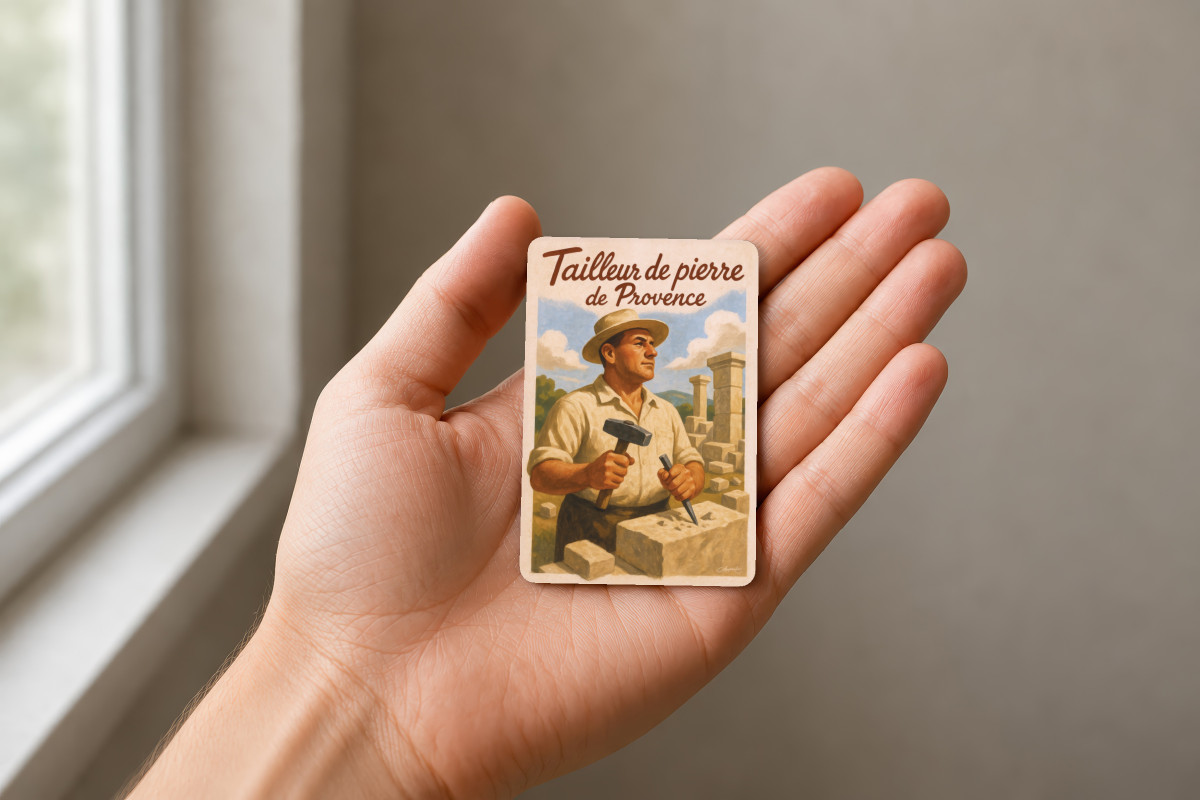 Mockup magnet 11 — Magnet Tailleur de pierre de Provence