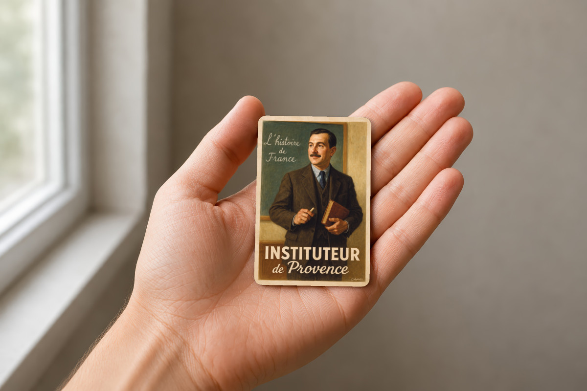 Mockup magnet 11 — Magnet Instituteur de Provence – Leçon d’Histoire
