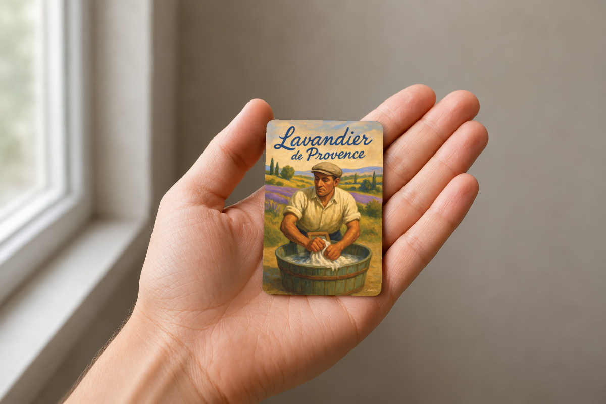 Mockup magnet 11 — Magnet Lavandier de Provence – Le geste ancien