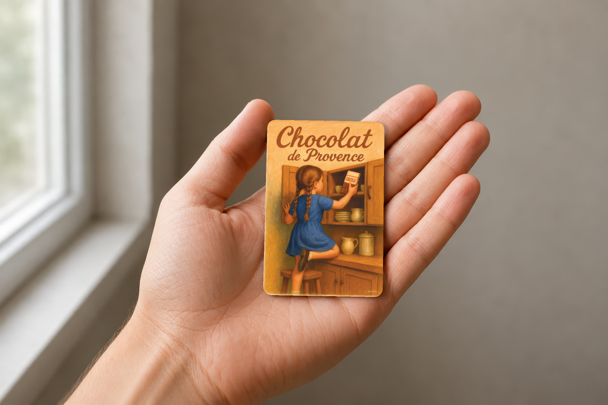 Mockup magnet 11 — Magnet Chocolat de Provence – L’envie gourmande