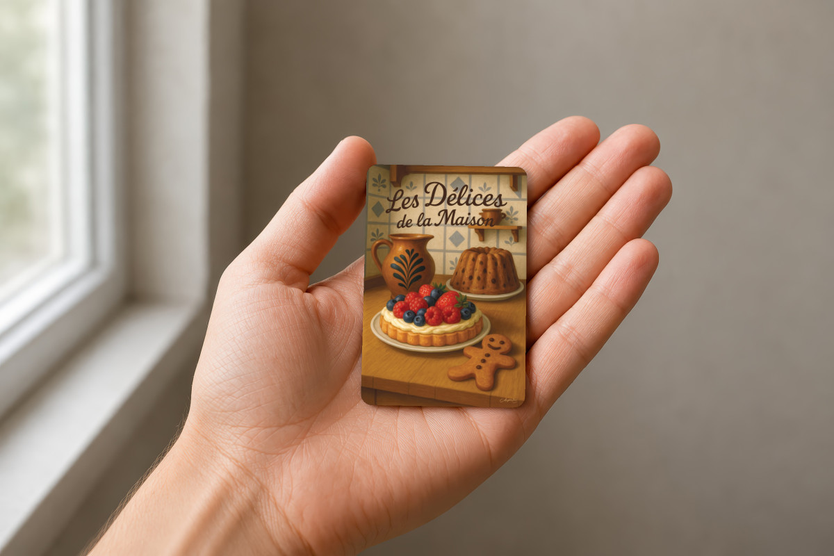 Mockup magnet 11 — Magnet Les délices de la maison