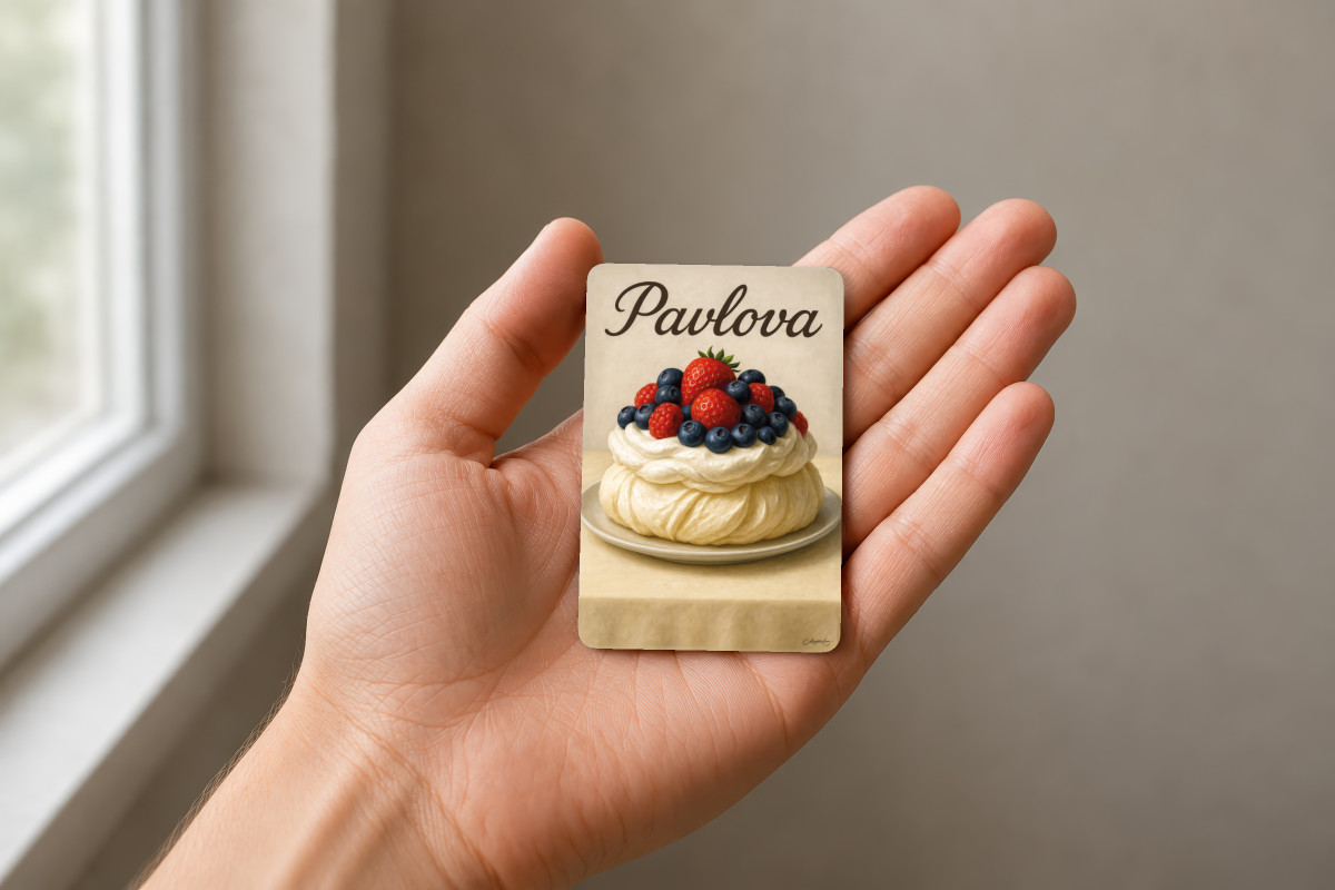 Mockup magnet 11 — Magnet Pavlova – Le ballet des saveurs
