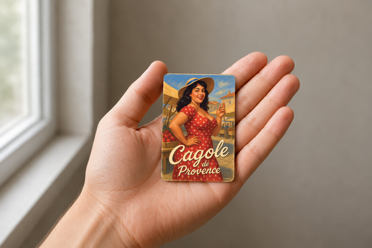Mockup magnet 11 — Magnet Cagole de Provence – La reine du marché