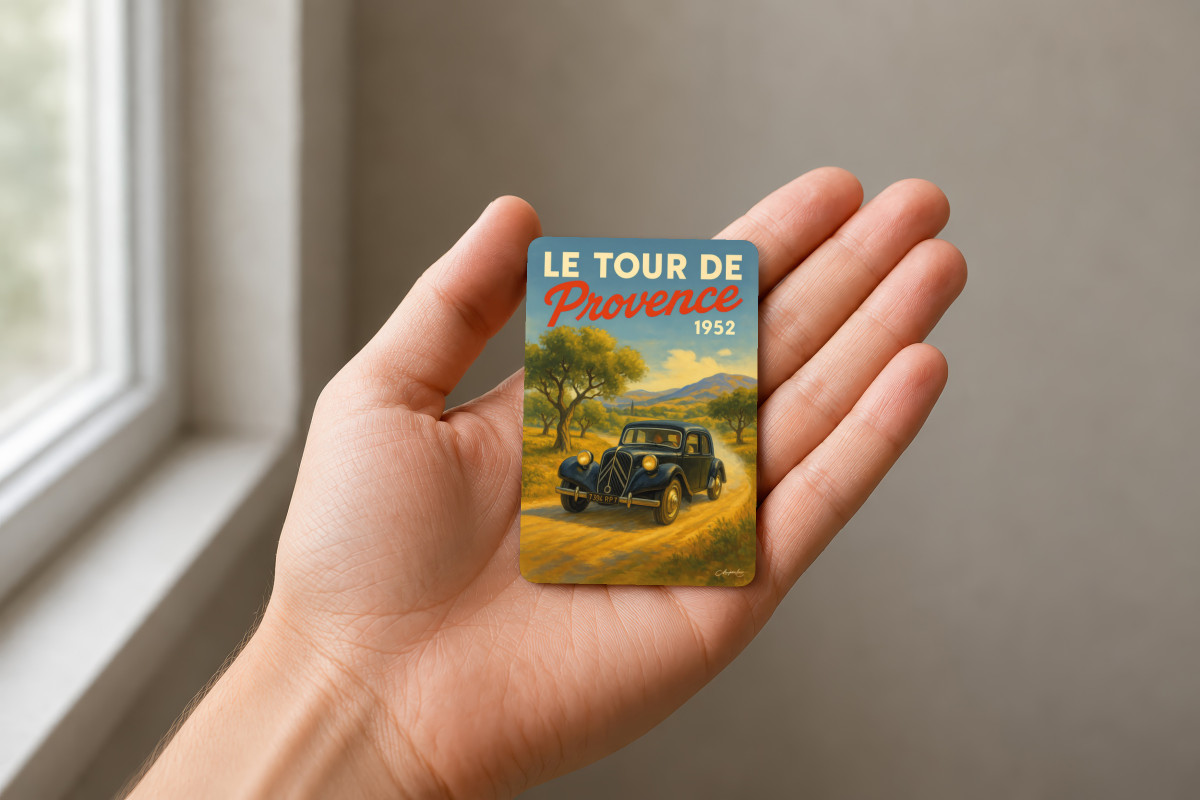 Mockup magnet 11 — Magnet Le Tour de Provence 1952