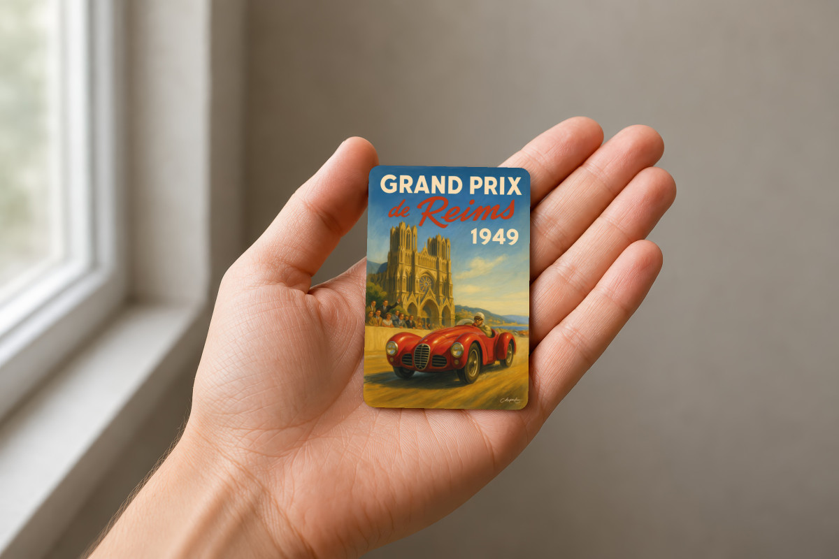 Mockup magnet 11 — Magnet Grand Prix de Reims 1949