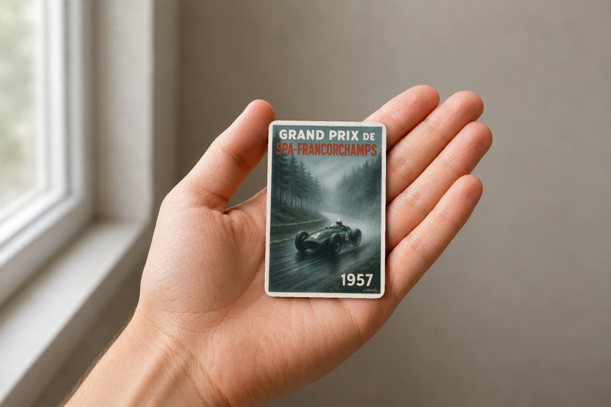 Mockup magnet 11 — Magnet Grand Prix SPA Francorchamps 1957