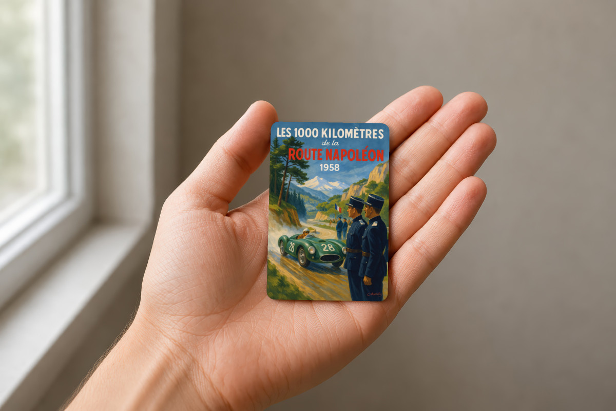 Mockup magnet 11 — Magnet Les 1000km route Napoleon 1958