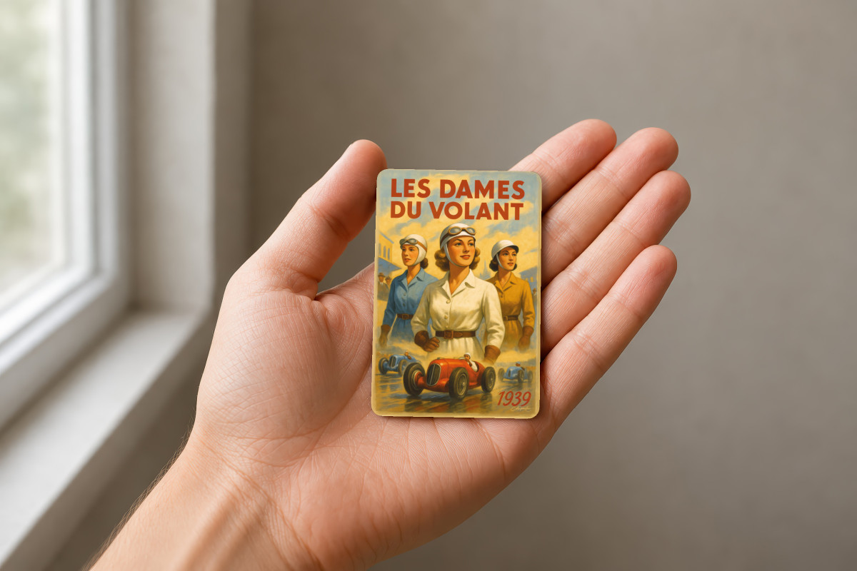 Mockup magnet 11 — Magnet Les Pionnières de la Vitesse – 1939
