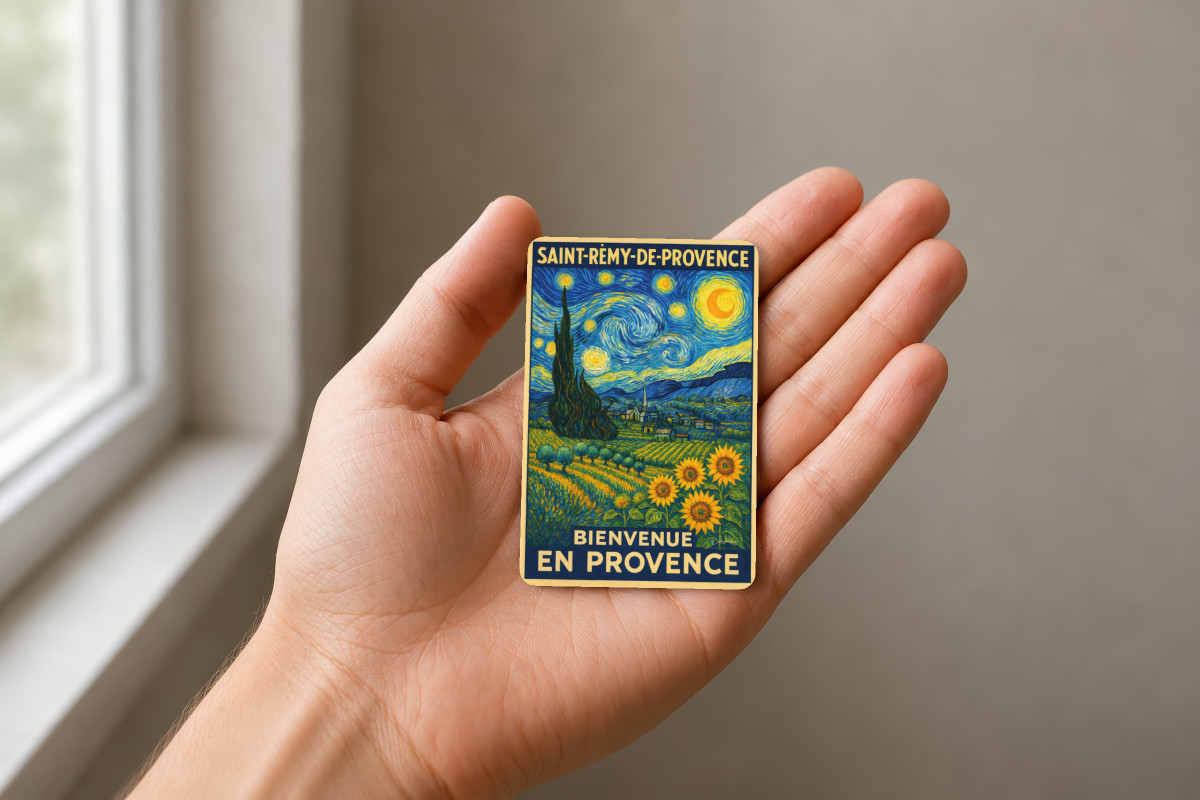Mockup magnet 11 — Magnet Saint-Rémy-de-Provence : Sous les Étoiles de Vincent