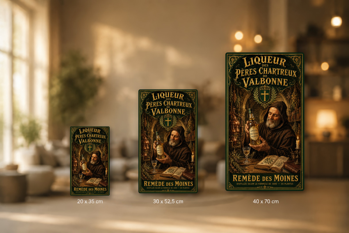 Collection Alcool 07 — Liqueur des Pères Chartreux de Valbonne — Remède des Moines