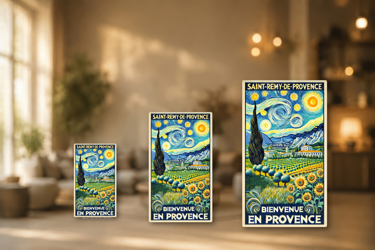 Collection 40x60 — Saint-Rémy-de-Provence : Sous les Étoiles de Vincent