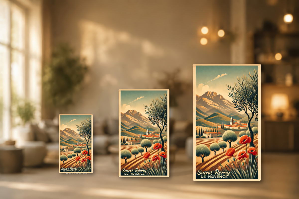 Collection 40x60 — Paysages de Saint-Rémy : Entre Coquelicots et Lumière Provençale