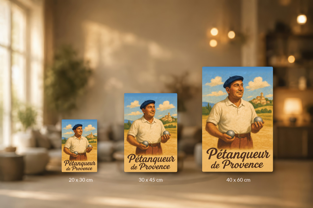 Collection 40x60 — Pétanqueur de Provence