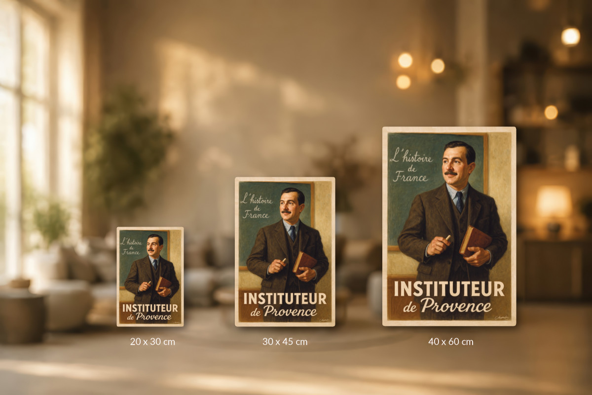 Collection 40x60 — Instituteur de Provence – Leçon d’Histoire