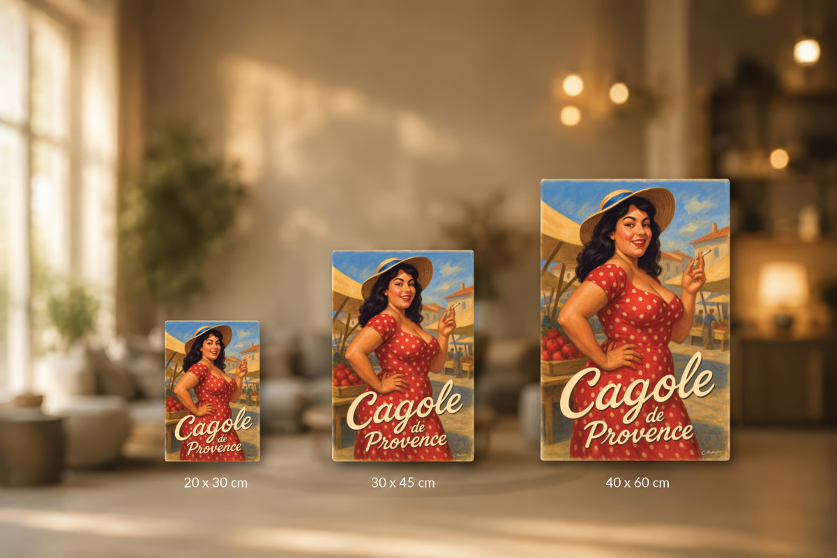 Collection 40x60 — Cagole de Provence – La reine du marché