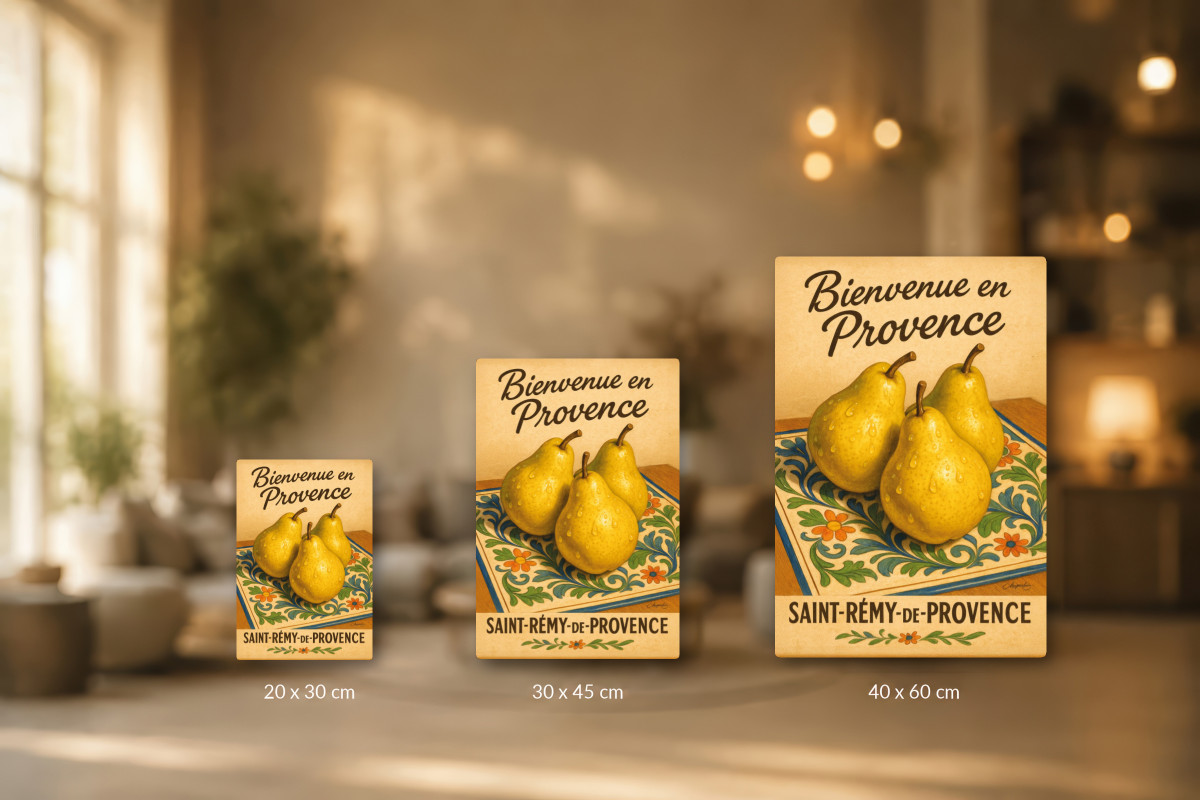 Collection 40x60 — Douceur d’automne – Poire dorée de Provence
