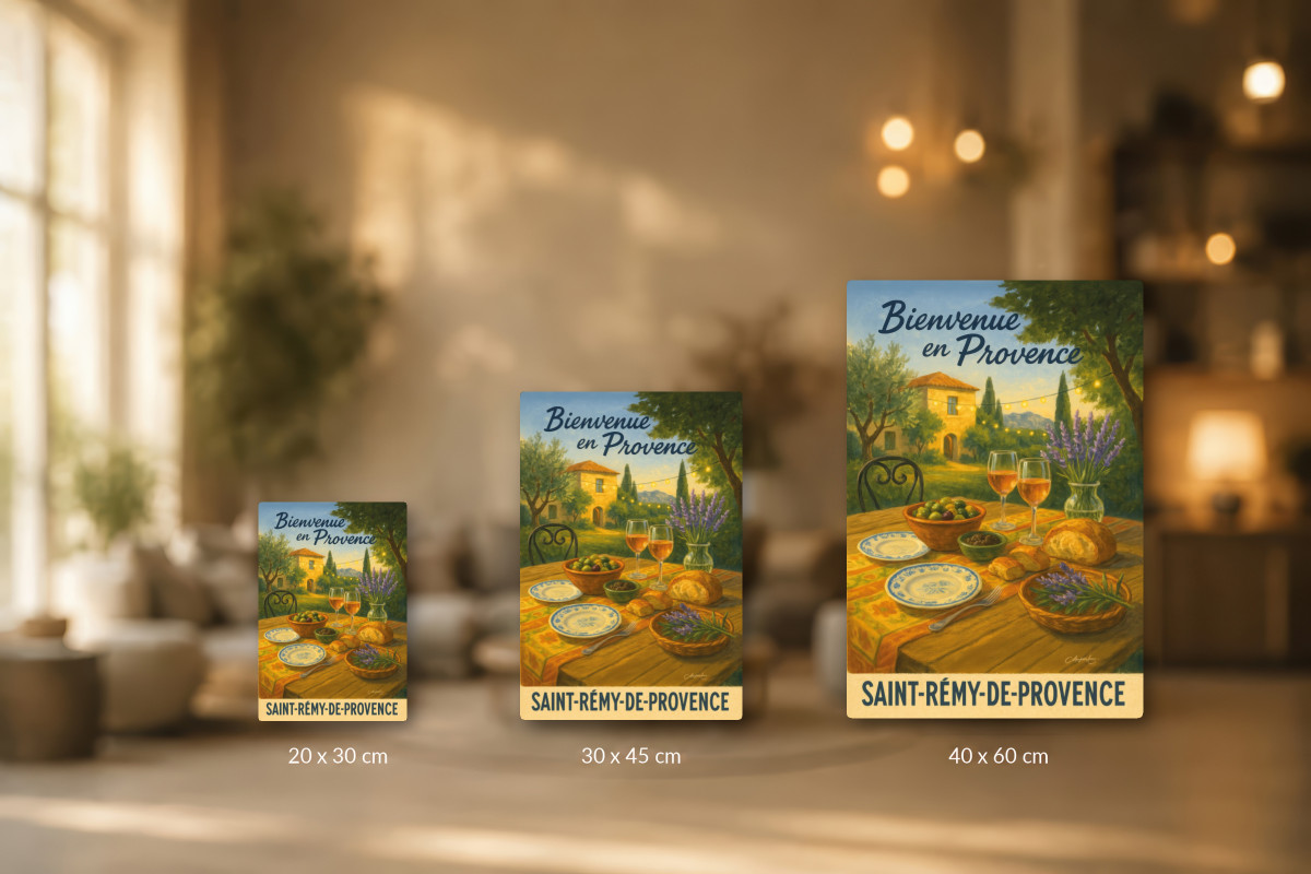 Collection 40x60 — Dîner sous les cyprès – Saveurs de Saint-Rémy
