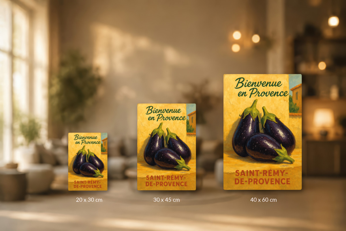 Collection 40x60 — Aubergines de Provence – Trésor du Soleil