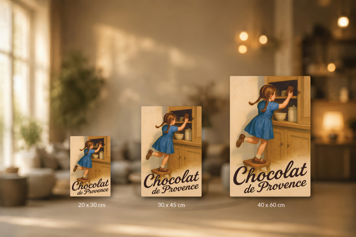 Collection 40x60 — Chocolat de Provence - Le trésor du placard