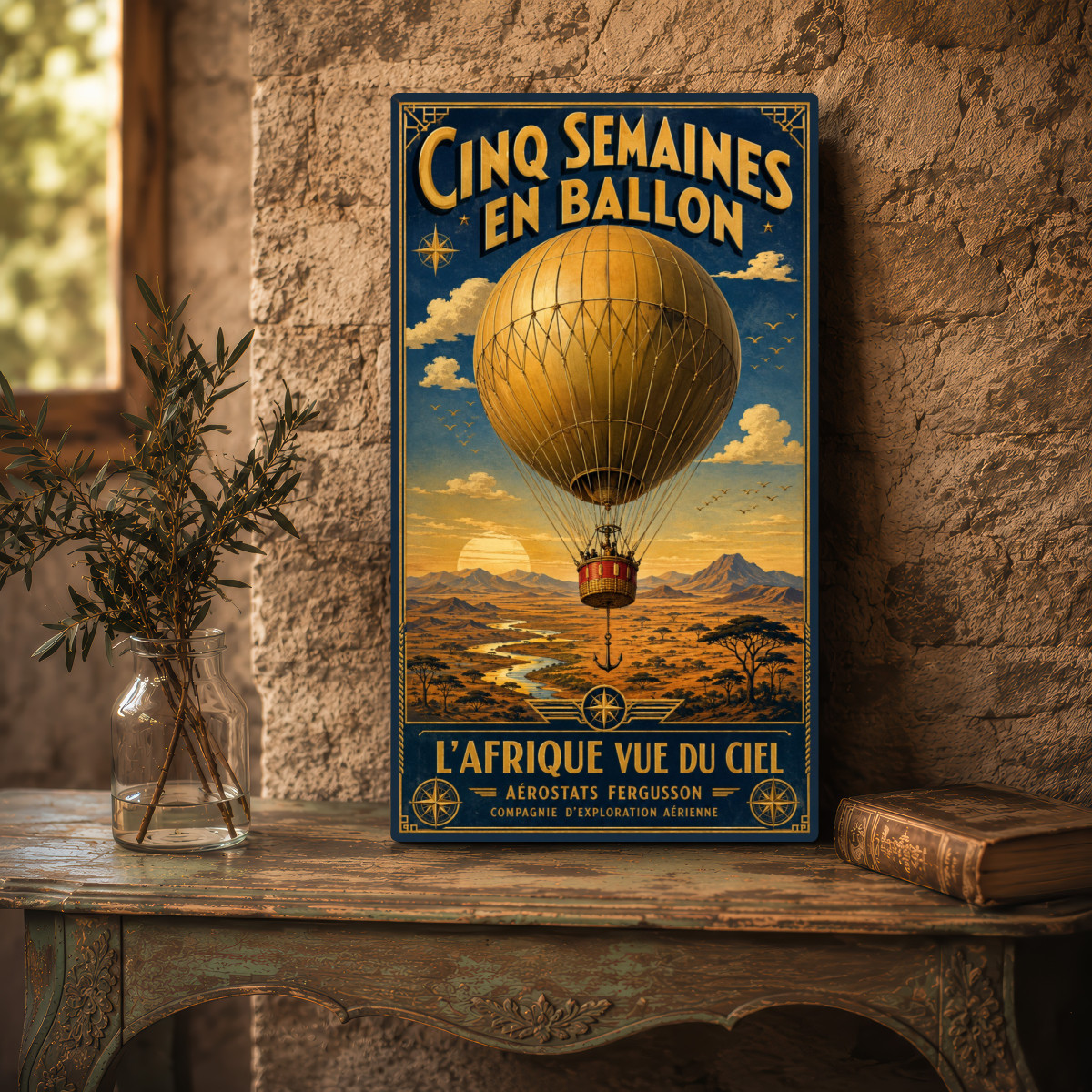 Cinq Semaines en Ballon — mise en situation