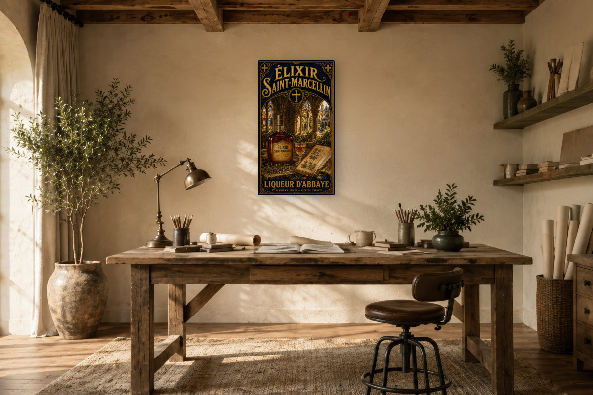 V01-10 — Élixir Saint-Marcellin — Liqueur d'Abbaye