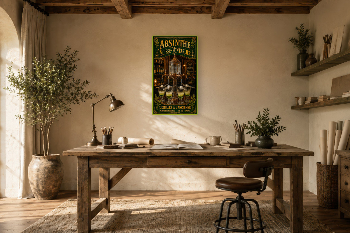 V01-10 — Absinthe Suisse-Pontarlier — Distillée à l’Ancienne