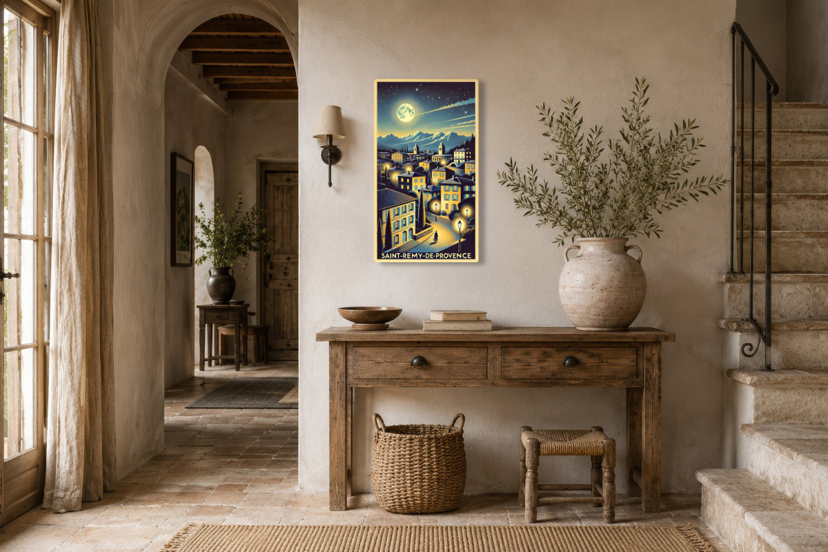 V01-14 — Saint-Rémy-de-Provence : Clair de Lune sur la Vieille Ville