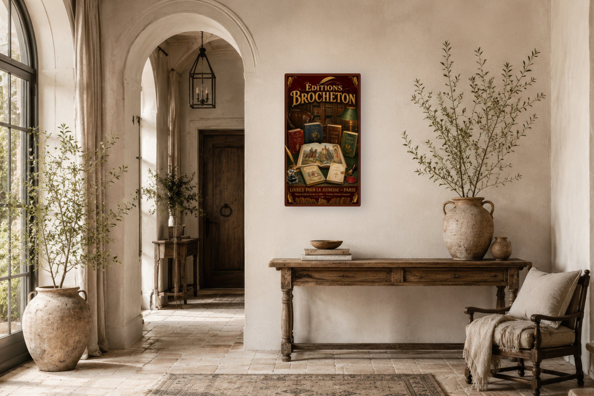 V01-15, Affiche vintage imagerie ancienne - Éditions Brocheton