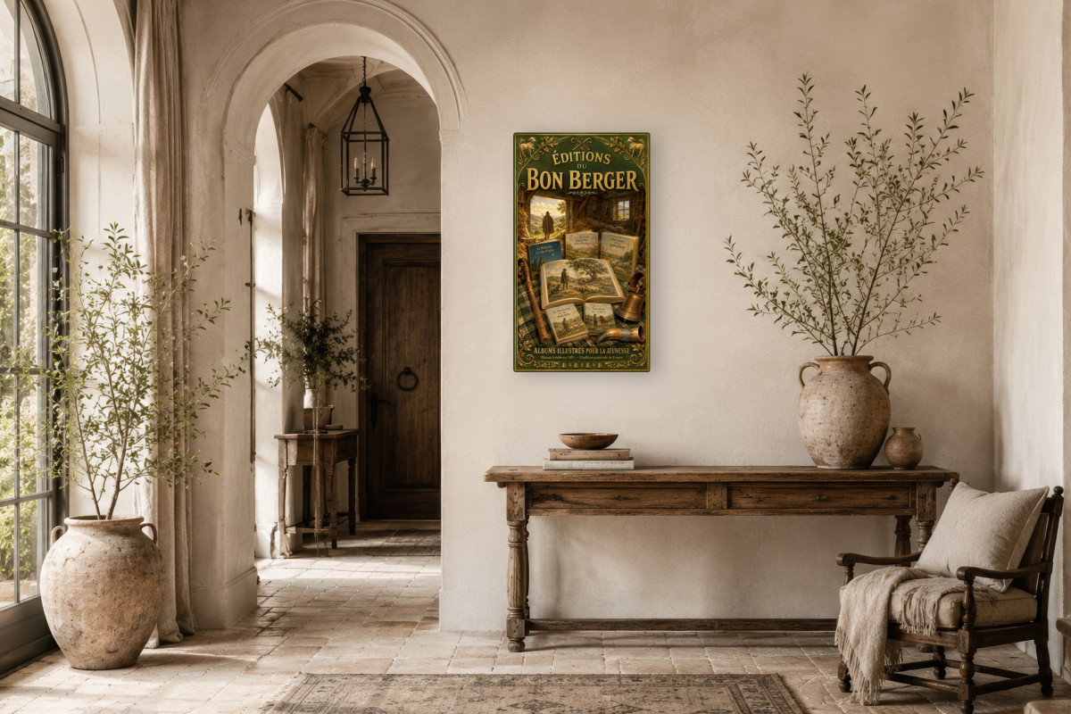 V01-15, Affiche vintage imagerie ancienne - Éditions du Bon Berger