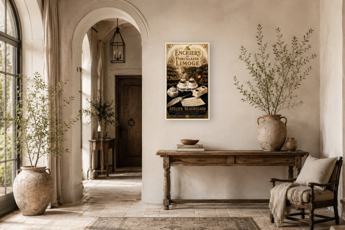 V01-15 — Encriers de Porcelaine Limoge
