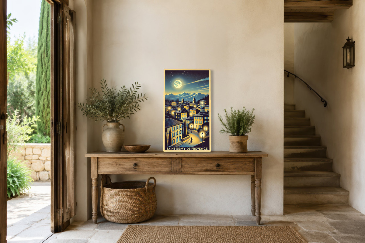 V01-17 — Saint-Rémy-de-Provence : Clair de Lune sur la Vieille Ville