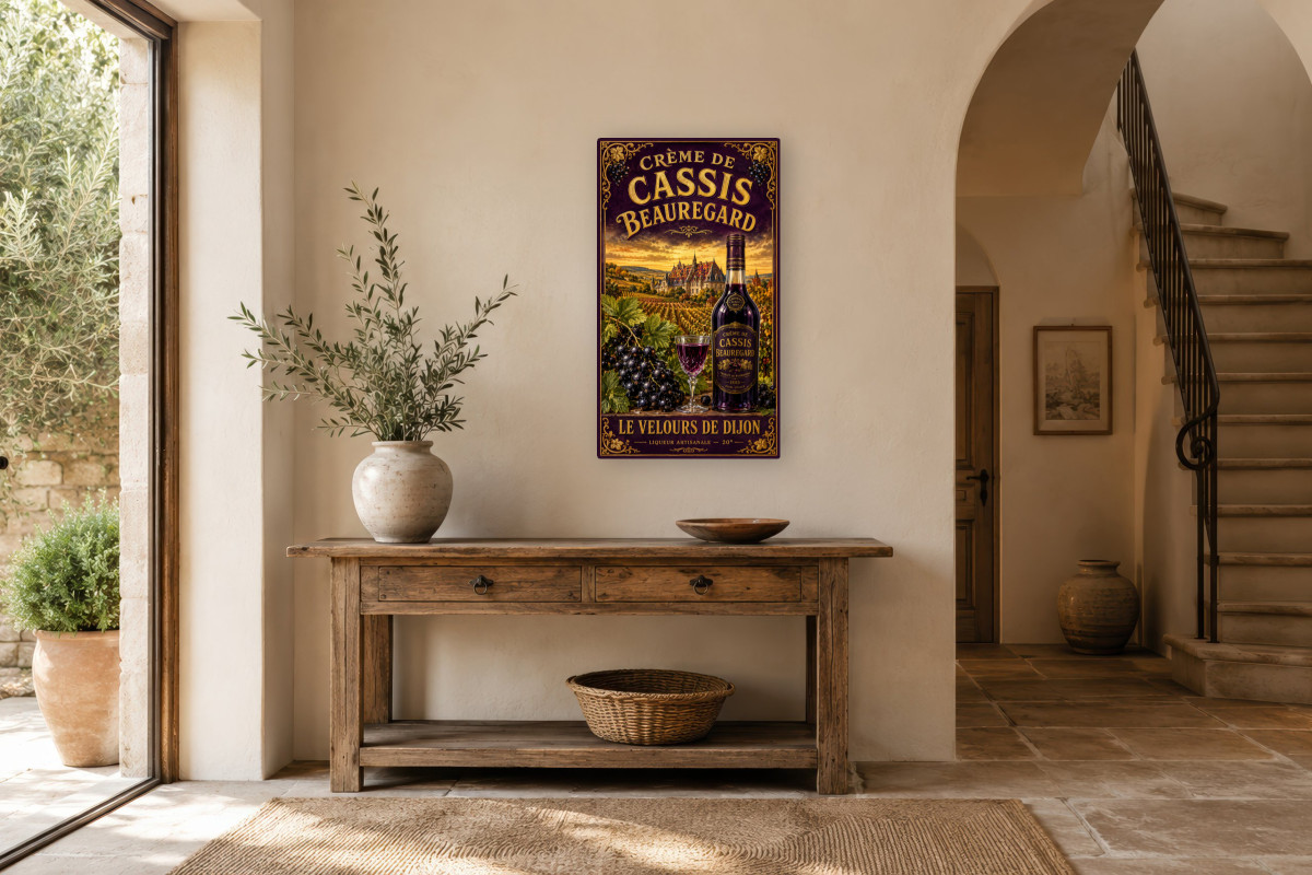 V01-20 — Crème de Cassis Beauregard — Le Velours de Dijon