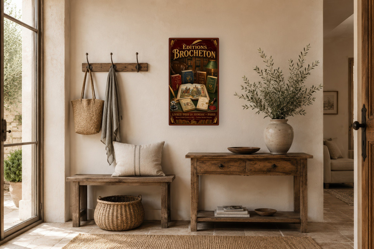 V01-21, Affiche vintage imagerie ancienne - Éditions Brocheton