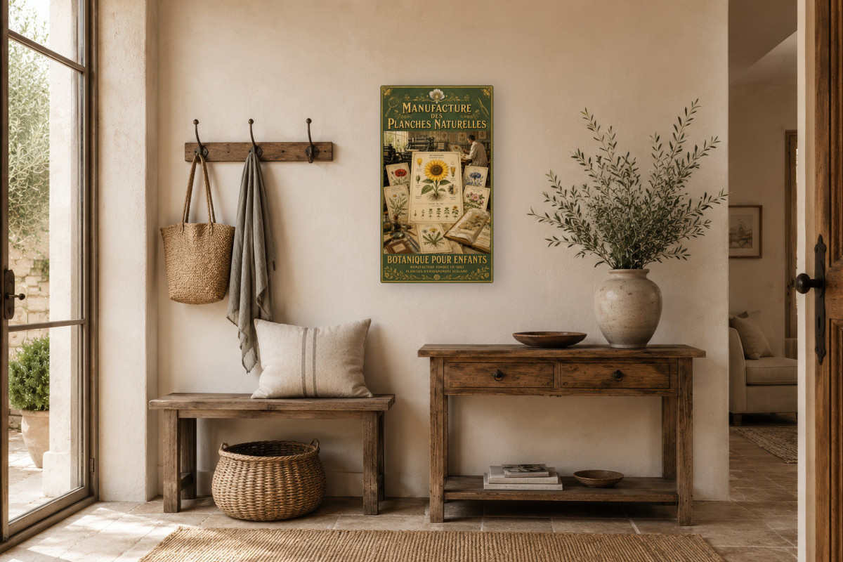 V01-21, Affiche vintage imagerie ancienne - Manufacture des Planches Naturelles