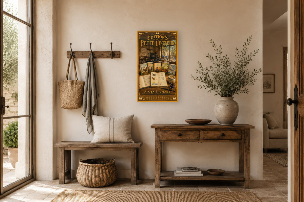 V01-21, Affiche vintage imagerie ancienne - Éditions du Petit Lecteur