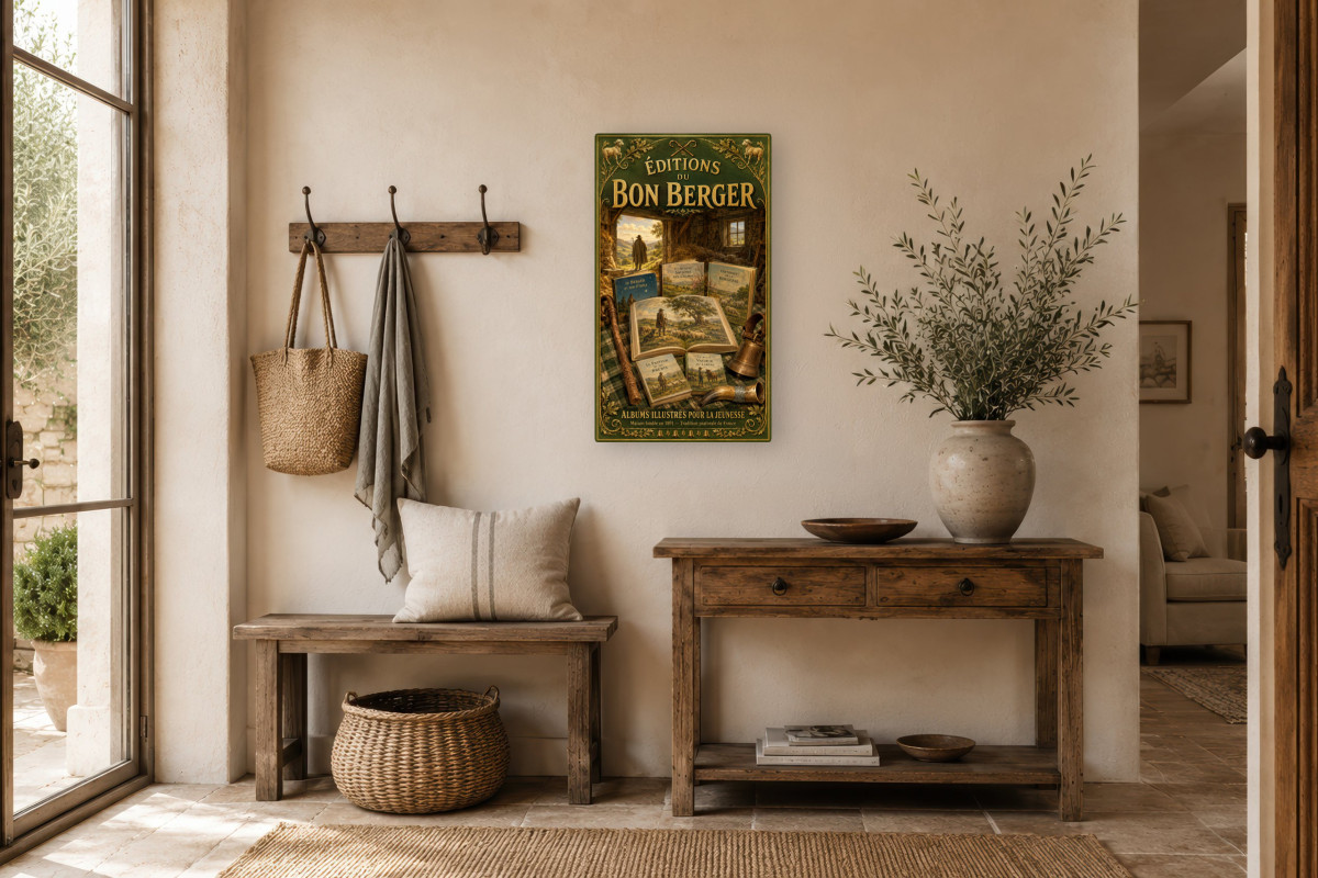 V01-21, Affiche vintage imagerie ancienne - Éditions du Bon Berger