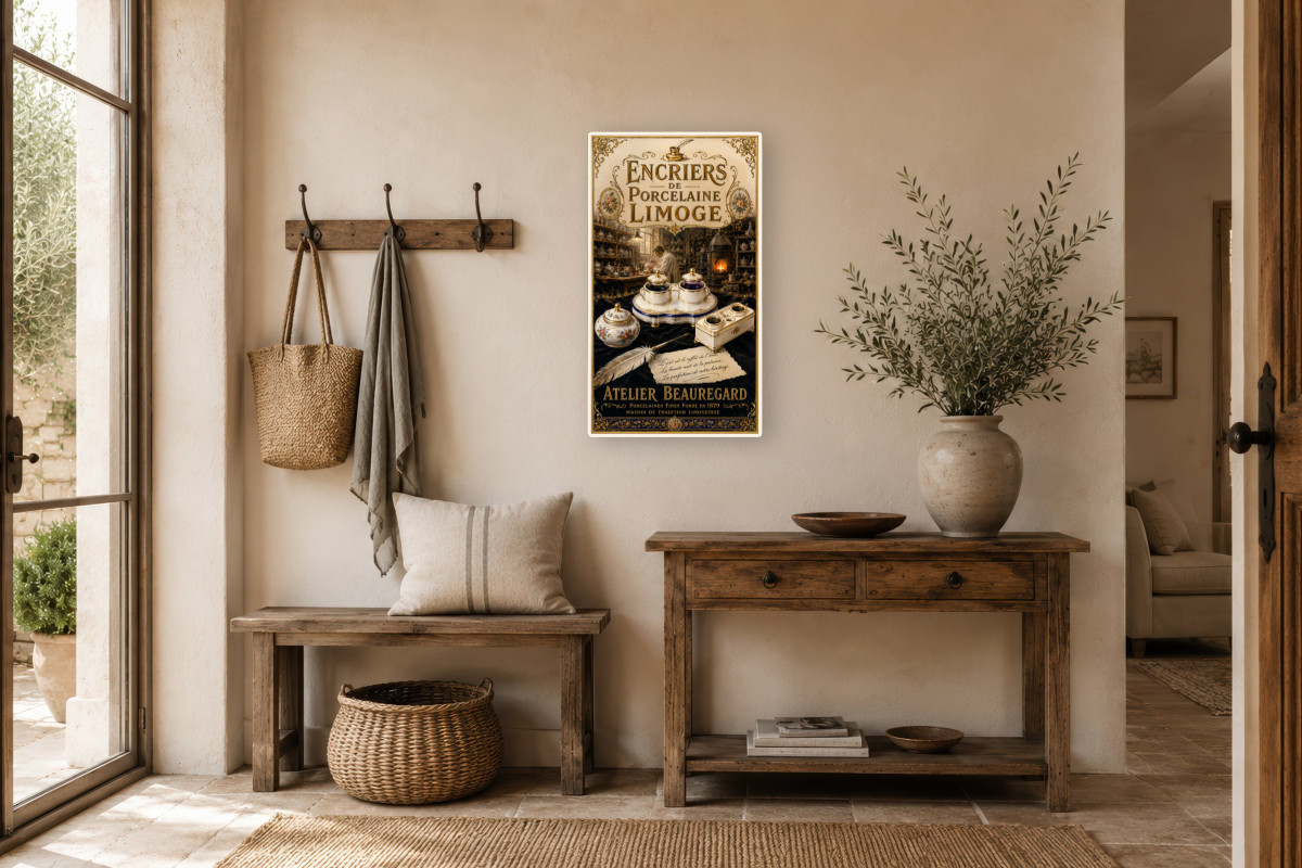 V01-21 — Encriers de Porcelaine Limoge