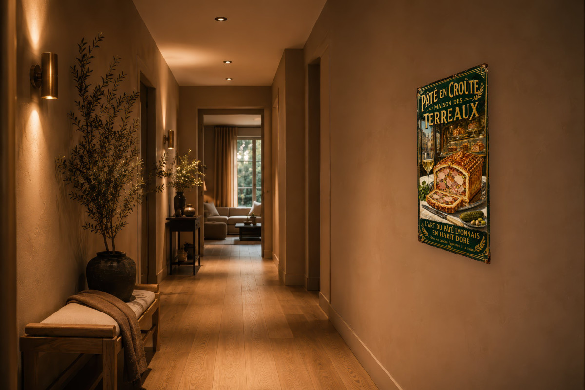 V02-12, Affiche vintage Lyon - Pâté en Croûte - Maison des Terreaux