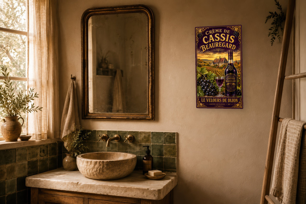 V02-18 — Crème de Cassis Beauregard — Le Velours de Dijon