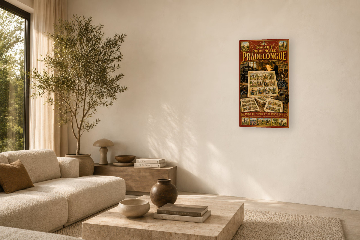 V03-02, Affiche vintage imagerie ancienne - Imagerie Provençale Pradelongue