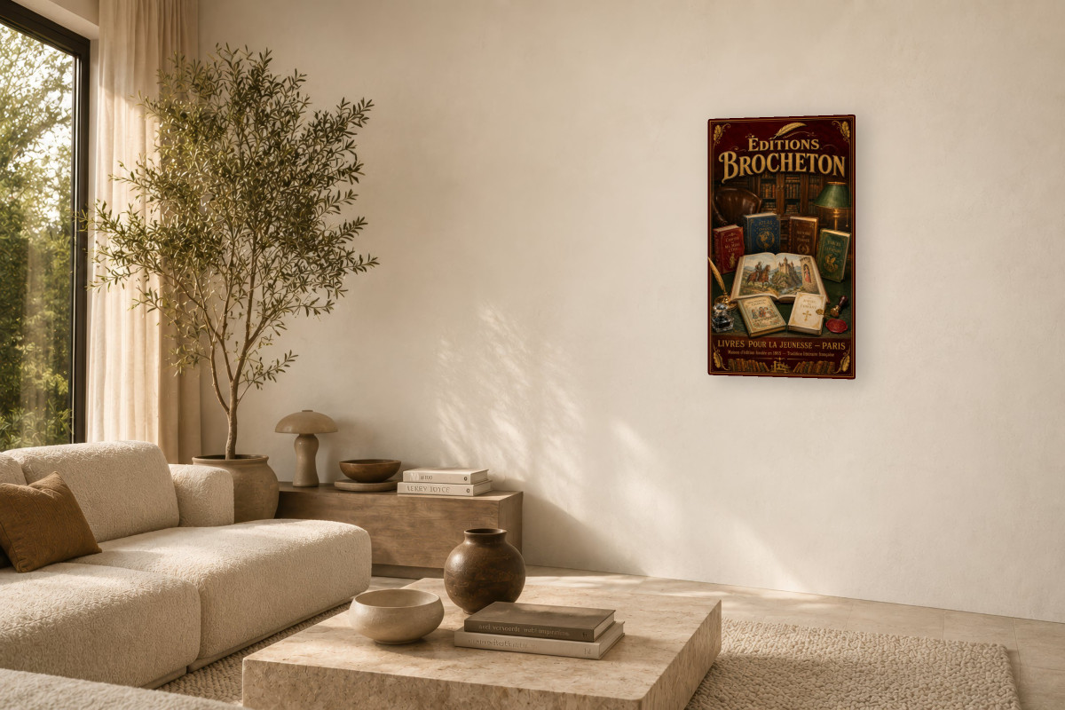 V03-02, Affiche vintage imagerie ancienne - Éditions Brocheton
